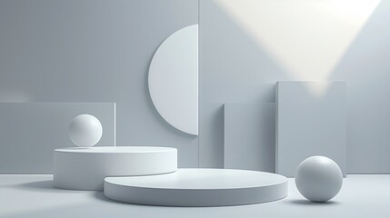 White Room With Round Object