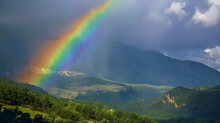 rainbow after storm
