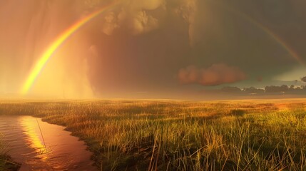 rainbow after storm
