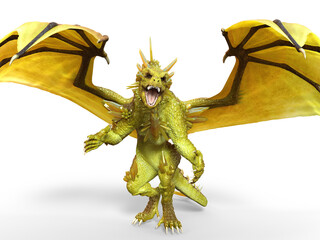 Obraz premium ドラゴン 3DCGレンダリング