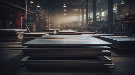 Steel Plate Production in a Contemporary Manufacturing Facility