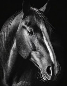 Portrait of a horse 
