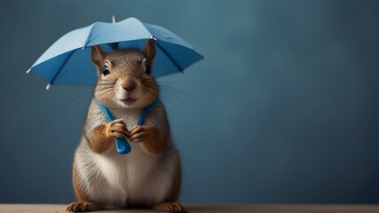Hamster Under a Mini Umbrella