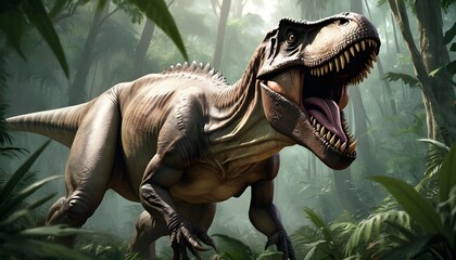 Tyrannosaurus-Rex-In-The-Dense-Jungle-A-Tyrannos- 2