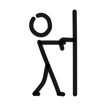 pull! stick figure pulling
