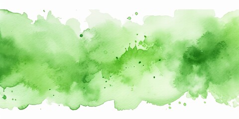 Green watercolor light background natural paper texture abstract watercolur Green pattern splashes aquarelle painting white copy space for banner design, greeting card - obrazy, fototapety, plakaty