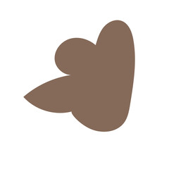 Natural colour abstract shapes decor