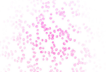 Light Pink vector backdrop with dots.