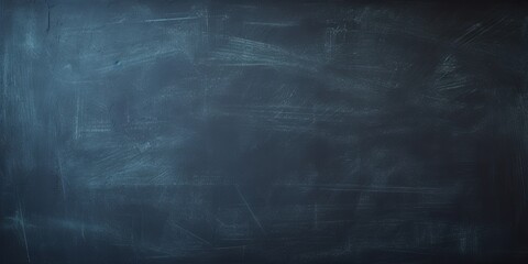 Indigo blackboard or chalkboard background with texture of chalk school education board concept, dark wall backdrop or learning concept with copy space blank for design photo text or product - obrazy, fototapety, plakaty