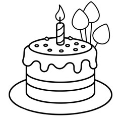 birthday cake illustration