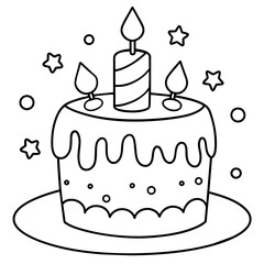 birthday cake illustration