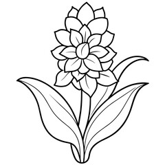 sketch of a  flower