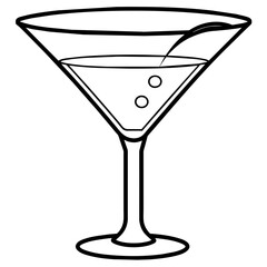 glass of martini