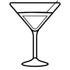 glass of martini