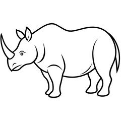 rhino vector illustration