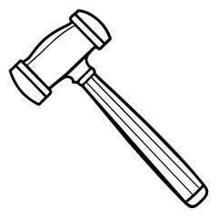 hammer isolated on white
