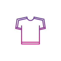 T-shirt icon vector logo design template isolated white background