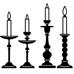 candlestick with candles