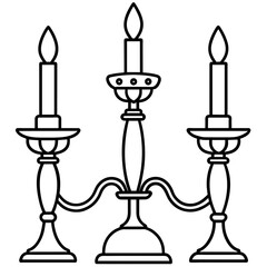 candlestick with candles