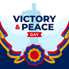 Victory and Peace Day Illustration vector background. Celebration of Armenia Day. Vector eps 10