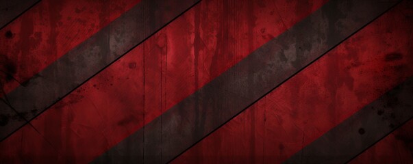 Maroon black grunge diagonal stripes industrial background warning frame, vector grunge texture warn caution, construction, safety background with copy space for photo or text design - obrazy, fototapety, plakaty