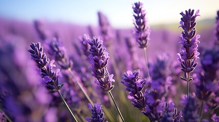 Obraz premium lavender field in region high definition(hd) photographic creative image