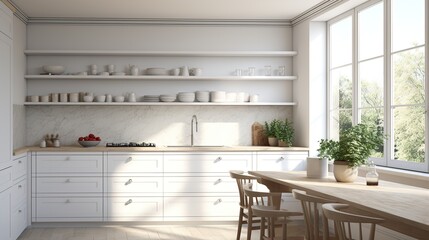 modern kitchen interior  high definition(hd) photographic creative image - obrazy, fototapety, plakaty