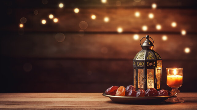 lantern in the ramadan night
