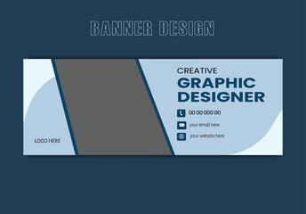 Vector Web banner design perfect size