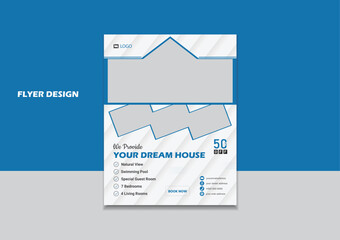 Dream House new Flyer design template modern design perfect size