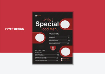 Special Food Menu Restaurant Flyer template modern design perfect size