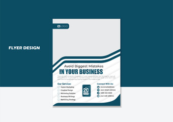 New Corporate Flyer template modern design perfect size