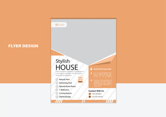 Modern House Flyer template modern design perfect size
