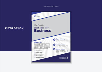 New Corporate Business Flyer template modern design perfect size