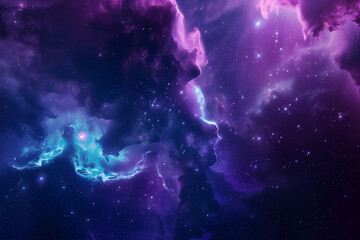 Obraz na płótnie Canvas Capturing the Beauty of Nebula and Stars