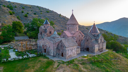 Obraz premium Sunrise view of Goshavank monastery in Armenia
