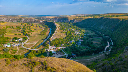 Panorama view of Butuceni village in Moldova