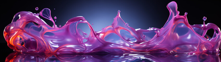 32:9, 53:15, ultra wide background wallpaper screensaver, abstract waves, gradient background, splashes of color, purple pink purple delicate rosy mysterious cute sweet crimson blue - obrazy, fototapety, plakaty