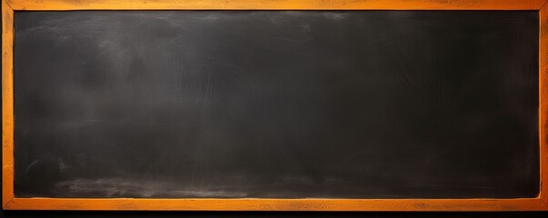 Orange blackboard or chalkboard background with texture of chalk school education board concept, dark wall backdrop or learning concept with copy space blank for design photo text or product - obrazy, fototapety, plakaty