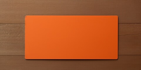 Orange blank business card template empty mock-up at orange textured background with copy space for text photo or product