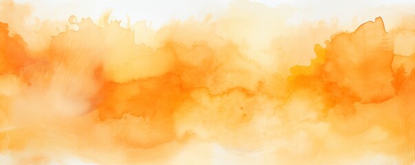 Orange watercolor light background natural paper texture abstract watercolur Orange pattern splashes aquarelle painting white copy space for banner design, greeting card - obrazy, fototapety, plakaty