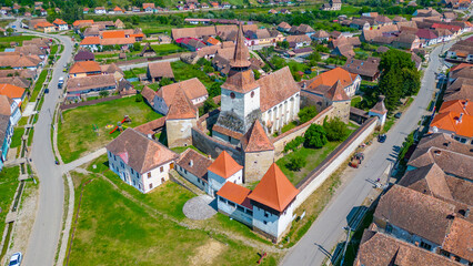 Fortified church in Romanian village Archita