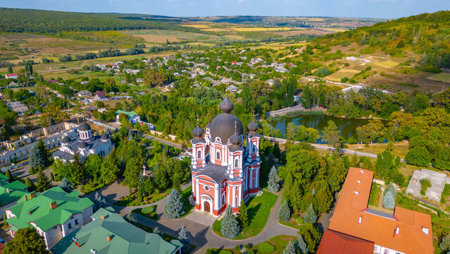 Summer day at Curchi monastery in Moldova