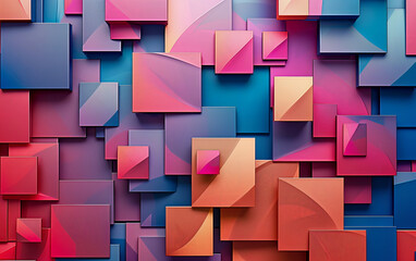 Abstract colourful 3D background. Generated using Midjourney AI (V6)