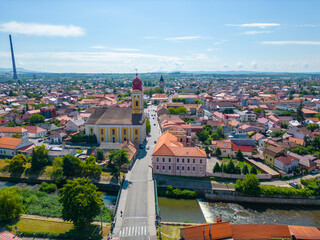 Panorama view of Romanian town Baia Mare