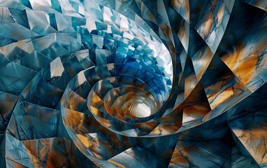Abstract colourful 3D background. Generated using Midjourney AI (V6)