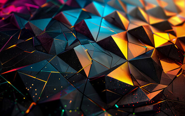 Abstract colourful 3D background. Generated using Midjourney AI (V6)