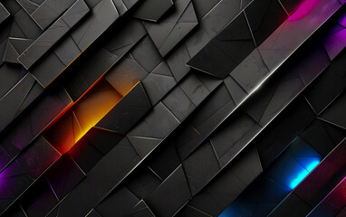 Abstract colourful 3D background. Generated using Midjourney AI (V6)