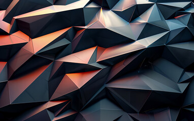 Abstract colourful 3D background. Generated using Midjourney AI (V6)