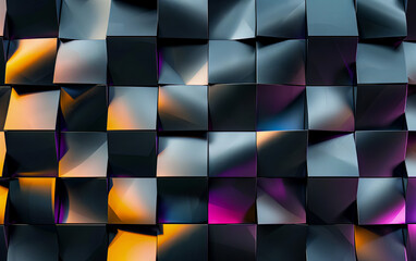 Abstract colourful 3D background. Generated using Midjourney AI (V6)